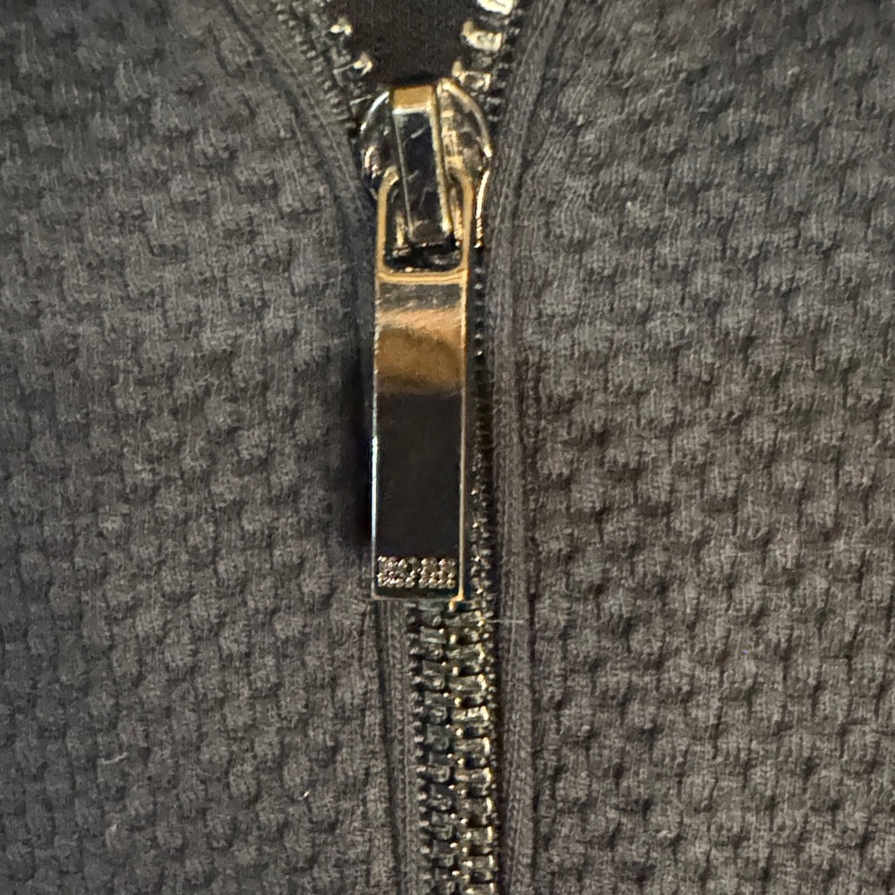 BOSS Men’s Navy Quarter-Zip Textured Sweater - Picture 9 of 12